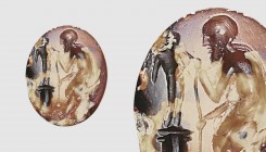 A Roman cornelian intaglio with a sculptor. 1st century BC. 13mm. From a private collection

Although Romans loved to copy ancient Greek art, they hel...