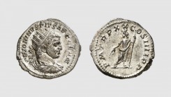 Empire. Caracalla. Rome. AD 217. AR Antoninianus (5.10g, 12h). Cohen 383; RIC 289. Lightly toned. Bold portrait. Choice extremely fine. From a private...