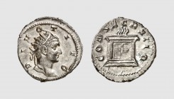 Empire. Trajan Decius. Rome. AD 251. AR Antoninianus (4.68g, 6h). Commemorative issue for Divus Titus. Cohen 405; RIC 82b. Lightly toned. Struck on a ...