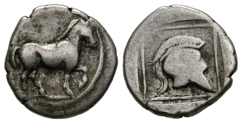 KINGDOM OF MACEDONIA. Tetrobolus. (Ar. 2.01g \/ 14mm). 498-454 BC (HGC 3.1, 773;...