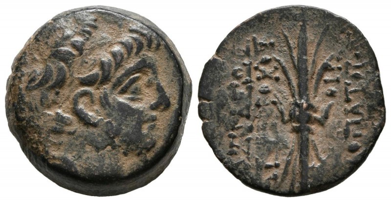SELEUCIDE KINGDOM, Antiocos IX Eusebes Philator. Be18. (Ae. 5.16g \/ 18mm). 114-...