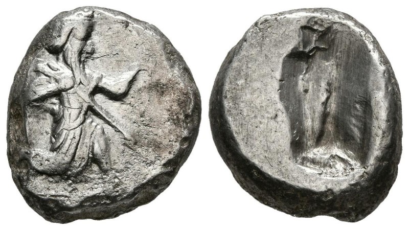 KINGS OF SYRIA, Xerxes II. Shekel. (Ar. 5.60g \/ 32mm). 485-420 BC (SNG Copenhag...