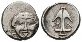 THRACIA, Apollonia Pontica. Drachm. (Ar. 2.84g \/ 15mm). 480-450 BC (CNG BM 153). VG.