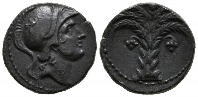 CARTAGONOVA (Cartagena, Murcia). Tracing. (Ae. 5.08g \/ 19mm). 220-215 BC Anv: H...