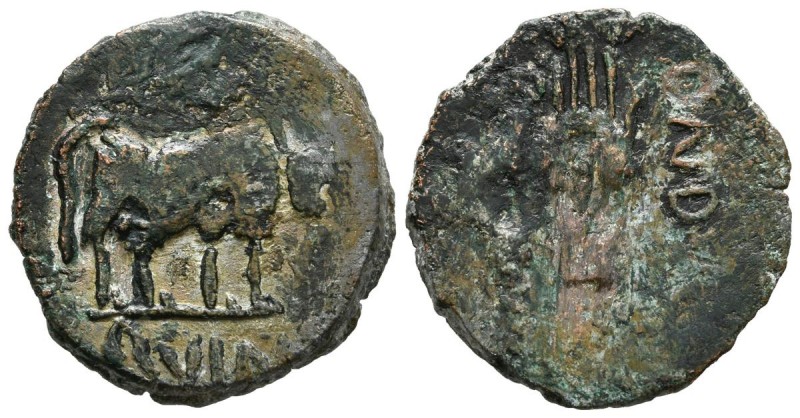 CARTAGONOVA (Cartagena, Murcia). Semis. (Ae. 4.69g \/ 22mm). 27 BC-14 AD (FAB-57...