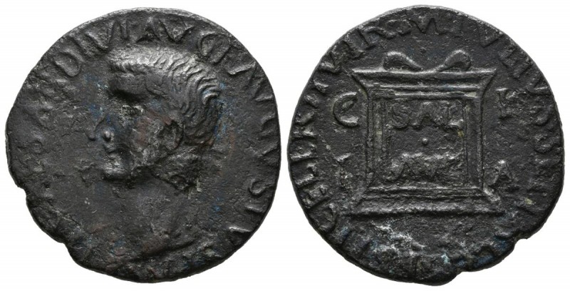 ILICI (Elche, Alicante). As. (Ae. 9.38g \/ 27mm). 14-36 AD (FAB-1522). F.