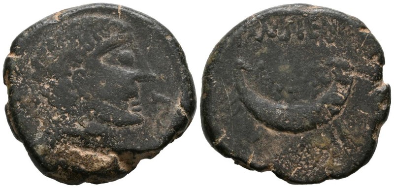 TAMUSIENS (Southwest area of the peninsula). As. (Ae. 29.64g \/ 34mm). 50 BC Anv...