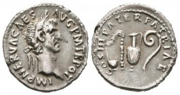 NERVA. Denarius. (Ar. 3.30g \/ 18mm). 97 AD Rome. Anv: IMP NERVA CAES AVG PM TR POT. Laureate bust of Nerva on the right. Rev: COS III PATER PATRIAE. ...