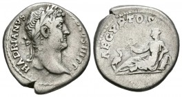 HADRIAN. Denarius. (Ar. 2.93g \/ 18mm). 130-133 AD Rome. (RIC 297). VG.