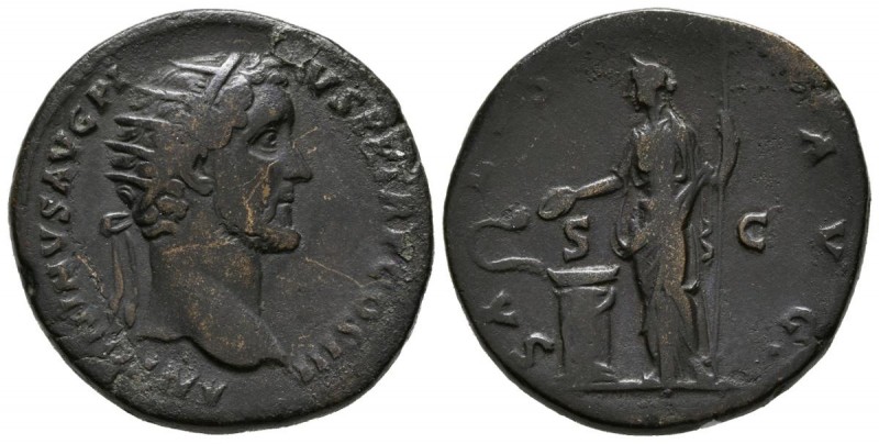 ANTONINO PIO. Dupondio. (Ae. 10.61g \/ 27mm). 151-152 AD Rome. Anv: ANTONINVS AV...