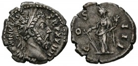 MARCUS AURELIUS. Denarius. (Ar. 3.19g \/ 19mm). 170 AD Rome. Anv: ANTONINVS AVG TR P XXIIII. Laureate bust to the right of Marco Aurelio. Rev: COS III...