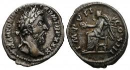 MARCUS AURELIUS. Denarius. (Ar. 3.27g \/ 19mm). 174 AD Rome. Anv: M ANTONINVS AVG GERM TR P XXIX. Laureate bust to the right of Marco Aurelio. Rev: IM...