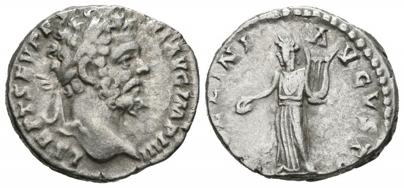 SEPTIMIUS SEVERUS. Denarius. (Ar. 3.28g \/ 18mm). 194-195 AD Rome. (RIC 40). F.