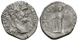 SEPTIMIUS SEVERUS. Denarius. (Ar. 2.00g \/ 19mm). 195 AD Rome. (RIC 61). VG.
