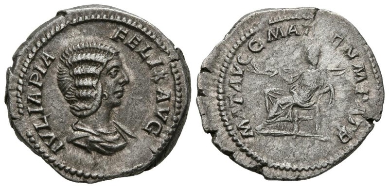 JULIA DOMNA. Denarius. (Ar. 3.94g \/ 20mm). 211-217 AD Rome. Anv: IVLIA PIA FELI...