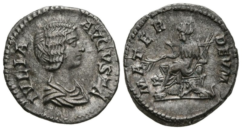 JULIA DOMNA. Denarius. (Ar. 3.69g \/ 19mm). 193-211 AD Rome. Anv: IVLIA AVGVSTA....