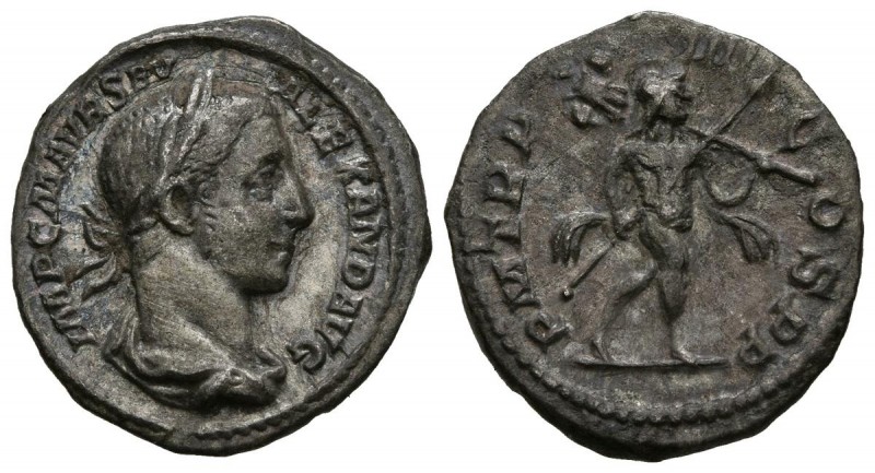 SEVERUS ALEXANDER. Denarius. (Ar. 2.28g \/ 19mm). 228 AD Rome. Anv: IMP CM AVR S...