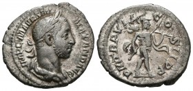 SEVERUS ALEXANDER. Denarius. (Ar. 3.42g \/ 21mm). 228 AD Rome. Anv: IMP CM AVR SEV ALEXAND AVG. Laureate and draped bust to the right of Alejandro Sev...