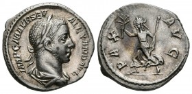 SEVERUS ALEXANDER. Denarius. (Ar. 2.64g \/ 19mm). 226 AD Rome. Anv: IMP CM AVR SEV ALEXAND AVG. Laureate and draped bust to the right of Alejandro Sev...
