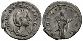 HERENNIA ETRUSCILLA. Antoninian. (Ar. 3.86g \/ 23mm). 249-251 AD Rome. Anv: HER ETRVSCILLA AVG. Diademic and draped bust to the right of Herennia Etru...
