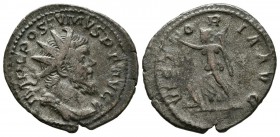 POSTHUMOUS. Antoninian. (Ar. 3.03g \/ 23mm). 260-261 AD Trever\u00ed. (RIC 89). F.