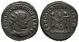 MAXIMIANO I. Antoniniano. (Ae. 3.01g \/ 21mm). AD 296 Cycicus. (RIC 13). VF.