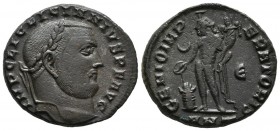 LICINIUS I. Follis. (Ae. 5.74g \/ 22mm). 308-309 AD Antioch. (RIC 106b). VF.