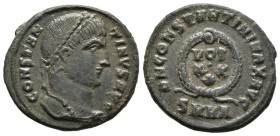 CONSTANTINE I. Nummus. (Ae. 2.98g \/ 20mm). 324 AD Heraclea. (RIC 60). F.