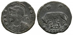 CONSTANTINE I. Centennial. (Ae. 2.68g \/ 18mm). 333-335 AD Siscia. (RIC 240). Commemorative series. VF.