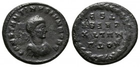 CONSTANTINE II. Follis. (Ae. 2.80g \/ 19mm). 318-319 AD Thessalonica. (RIC 44). VG.