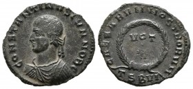 CONSTANTINE II. Nummus. (Ae. 1.53g \/ 18mm). 324 AD Thessalonica. (RIC 122). F.