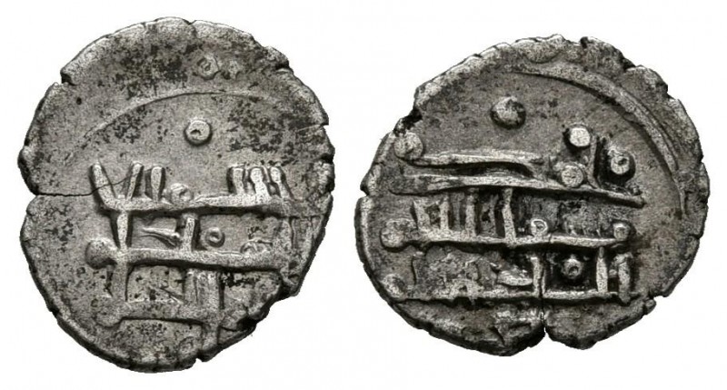 GHAZNAVIDA EMPIRE OF AFGHANISTAN. Masud I (1053-1059). Dirham fraction. (Ar. 0.5...