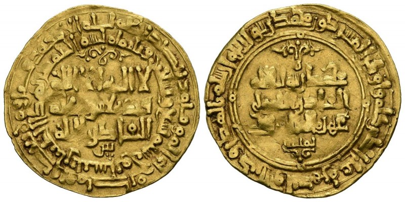 GAZN\u00c1VIDA EMPIRE. Dinar (Au. 3.56g \/ 25mm). 399H. Nishapur. (Album-1606). ...