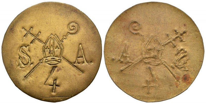 BARCELONA, Sant Agust\u00ed. Pellofa. (La. 2.14g \/ 31mm). With a value of 4. (C...