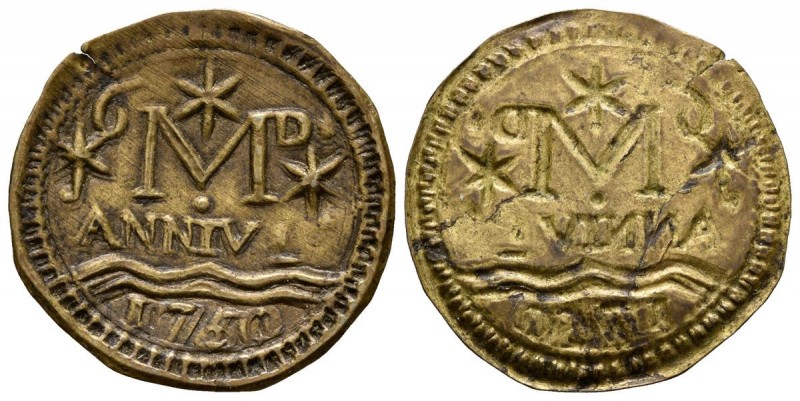 BARCELONA, Santa Mar\u00eda del Mar. Pellofa. (La. 0.40g \/ 22mm). 1750. (Cru.L....
