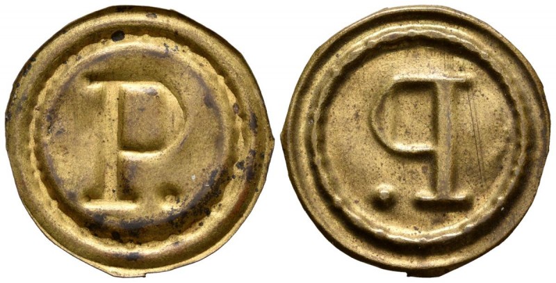 BARCELONA, Nostra Senyora del Pi. Pellofa. (La. 1.01g \/ 25mm). (Cru.L. 1284). V...
