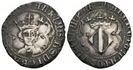 ALFONSO IV (1416-1458). Ral. (Ar. 2.26g \/ 23mm). Valencia. (Cru VS 864.3). F.