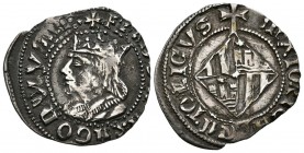 FERRAN II (1479-1516). Ral. (Ar. 2.29g \/ 23mm). Majorca. (Cru VS 1182). F.