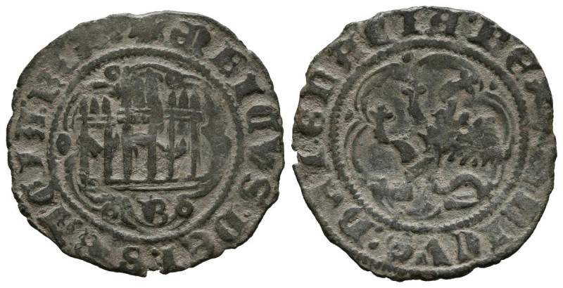 HENRY III (1390-1406). White (Ae. 1.82g \/ 22mm). Burgos. (FAB-597). F.