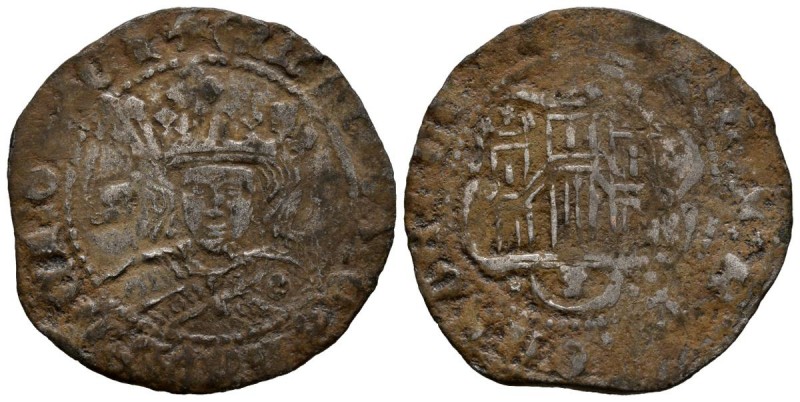 ENRIQUE IV (1454-1474). Cuartillo. (See 2.91g \/ 27mm). Basin. (FAB-744.6). VG. ...