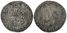 CATHOLIC KINGS (1474-1504). 1 Real. (Ar. 2.83g \/ 25mm). Segovia. (Cal-2019-376). Coinage before the Pragmatic. VF. Rare.