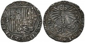 CATHOLIC KINGS (1474-1504). 4 Real. (Ar. 13.56g \/ 31mm). S \/ D. Seville. (Cal-2019-564). VF.