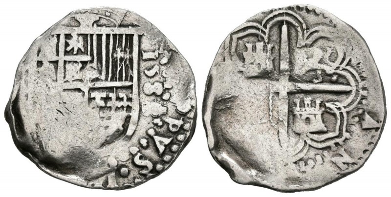 FELIPE II (1556-1598). 1 Real. (Ar. 3.35g \/ 23mm). 1588. Seville. (Cal-2019-264...