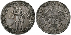 FELIPE IV (1621-1665), on behalf of Carlos I. 1 Daeldre. (Ar. 28.01g \/ 41mm). 1664. Besan\u00e7on. (Vicenti 1670). VF. Rare.

 Former Rocaberti Col...