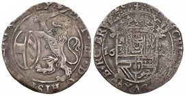 FELIPE IV (1621-1665). 1 Step. (Ar. 4.96g \/ 29mm). 1622. Antwerp. (Vicenti 531). F.