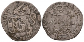 FELIPE IV (1621-1665). 1 Step. (Ar. 5.07g \/ 29mm). 1622. Antwerp. (Vicenti 531). VG.