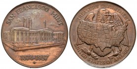 UNITED STATES OF AMERICA. San Francisco Department of the Treasury Medal. (Ae. 25.93g \/ 38mm). 1874-1937. XF. Scratch in reverse.