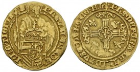 FELIPE I (1478-1506). Florin de Oro de San Felipe. (Au. 3.10g \/ 24mm). S \/ D. Witches (Delm-510). Rare. XF