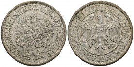 GERMANY, Republic of Weimar. 5 Mark (Ar. 24.90g \/ 36mm). 1932. Eichbaum D. (Km # 56). AU.