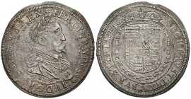 FERNANDO II (1619-1637). Taller. (Ar. 26.28g \/ 44mm). 1625. Graz. (Davenport 3106; Herinek 421). AU. Beautiful specimen.